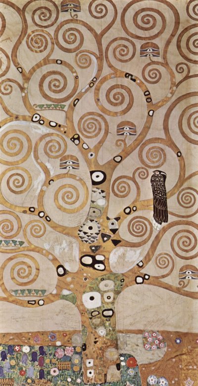 Design for the Wall Frieze in the Stoclet Palace in Brussels, Tree of Life by Gustav Klimt